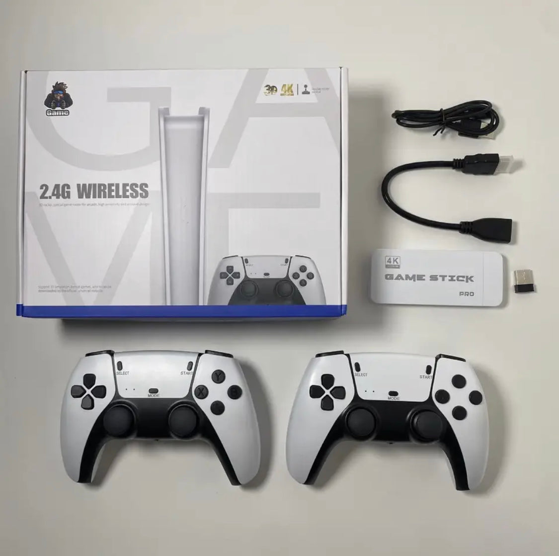 M15 4K HD Game Console with Double Wireless Controller, 4K Video Game Console, Handheld Game Player HD TV Game Stick M15 4K HD Game Console with Double Wireless Controller, 4K Video Game Console, Handheld Game Player HD TV Game Stick